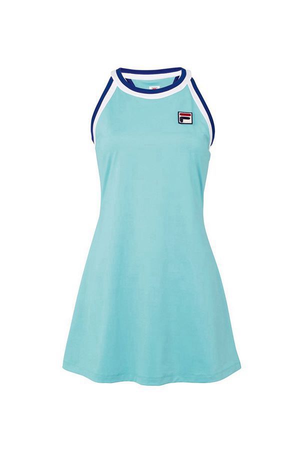 Fila Šaty Damske Modre / Biele - Acqua Sole Halter Vypredaj - Slovakia 47159-NUYQ